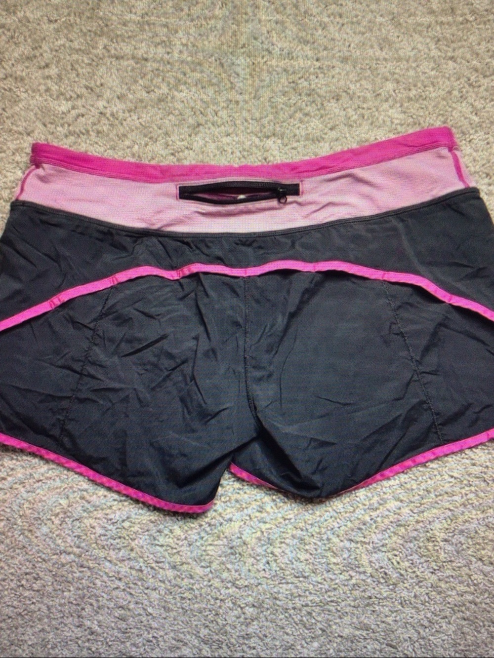 lululemon athletica Black Shorts with Pink Trim - Picture 2 of 3